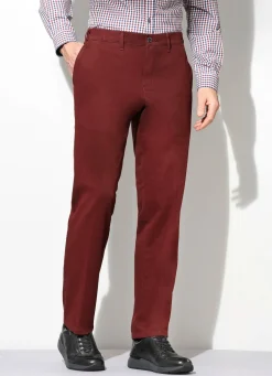 Outlet FRANCESCO BOTTI Hose von "" mit Komfortbund in 3 Farben BURGUND