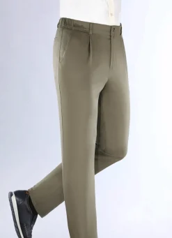 Best KLAUS MODELLE MADE IN GERMANY Hose von "Klaus Modelle" mit Gummibund in 3 Farben KHAKI