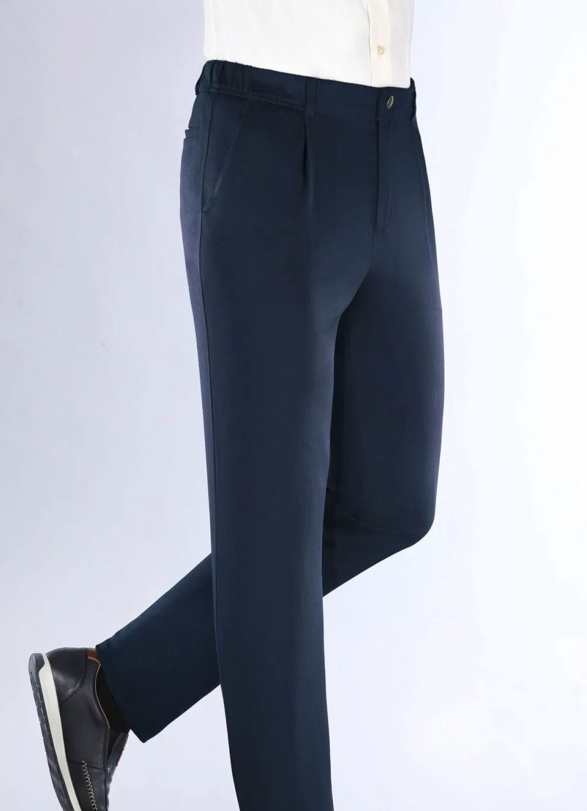 Discount KLAUS MODELLE MADE IN GERMANY Hose von "Klaus Modelle" mit Gummibund in 3 Farben MARINE