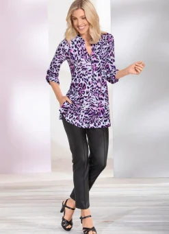 Discount KLAUS MODELLE MADE IN GERMANY Hose aus softem Nappaleder-Imitat SCHWARZ
