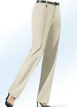 Clearance KLAUS MODELLE MADE IN GERMANY Hose für jeden Anlass HELLBEIGE