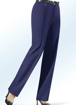KLAUS MODELLE MADE IN GERMANY Hose für jeden Anlass KOBALTBLAU