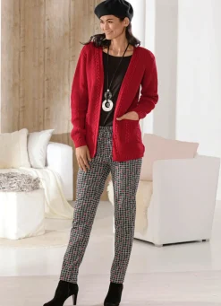 Clearance BADER Hose im aktuellen Joggpant-Style GRAU-ROT