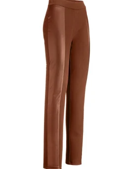 Best KLAUS MODELLE MADE IN GERMANY Hose im angesagten Materialmix COGNAC