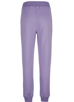 Hot BADER Hose im Joggpant-Style LILA-WEISS
