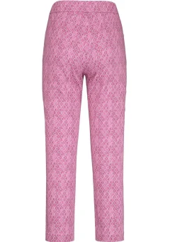 Online KLAUS MODELLE MADE IN GERMANY Hose in aktueller Dessinierung PINK-WEISS