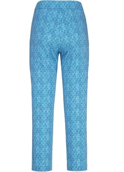 Discount KLAUS MODELLE MADE IN GERMANY Hose in aktueller Dessinierung AZURBLAU-WEISS