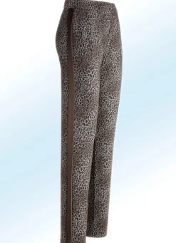 Discount KLAUS MODELLE MADE IN GERMANY Hose in aktueller Leo-Dessinierung BRAUN-SCHWARZ