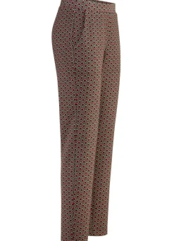 Clearance BADER Hose in aktueller Minimaldessinierung TAUPE-SCHWARZ-ROT