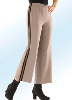 KLAUS MODELLE MADE IN GERMANY Hose in aktueller, verkürzter Länge SAND
