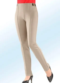 Sale BADER Hose in bequemer Schlupfform beige
