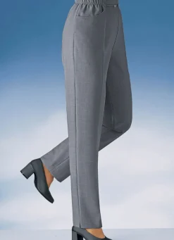 Sale BADER Hose in bequemer Schlupfform MITTELGRAU MEL.