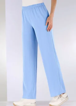 Outlet KLAUS MODELLE MADE IN GERMANY Hose in bequemer Weite HELLBLAU