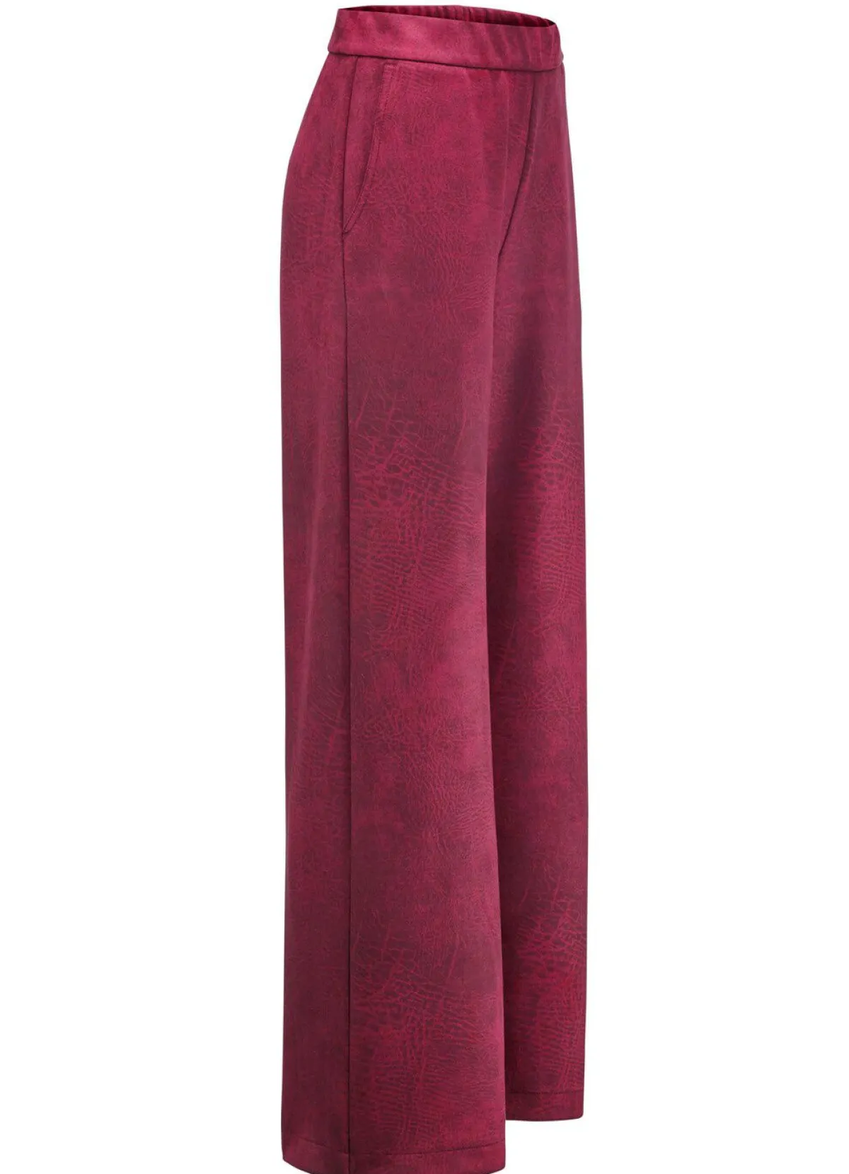 Outlet KLAUS MODELLE MADE IN GERMANY Hose in bequemer Weite BORDEAUX