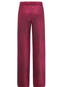 Outlet KLAUS MODELLE MADE IN GERMANY Hose in bequemer Weite BORDEAUX