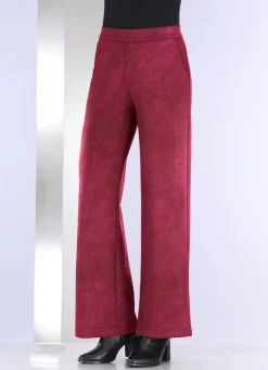 Outlet KLAUS MODELLE MADE IN GERMANY Hose in bequemer Weite BORDEAUX