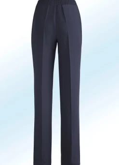 Hot KLAUS MODELLE MADE IN GERMANY Hose in eleganter Schnittführung MARINE