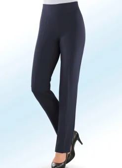 Hot KLAUS MODELLE MADE IN GERMANY Hose in eleganter Schnittführung MARINE
