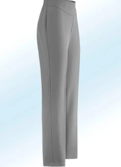Discount KLAUS MODELLE MADE IN GERMANY Hose in eleganter Schnittführung MITTELGRAU