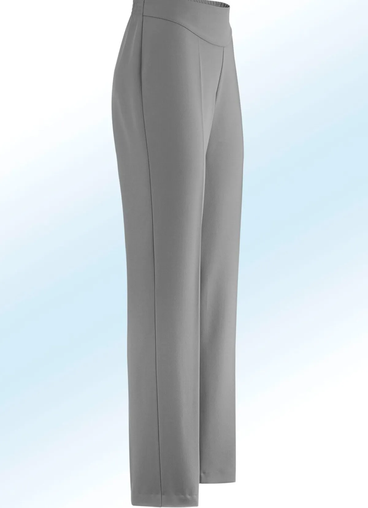 Discount KLAUS MODELLE MADE IN GERMANY Hose in eleganter Schnittführung MITTELGRAU