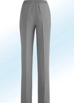 Discount KLAUS MODELLE MADE IN GERMANY Hose in eleganter Schnittführung MITTELGRAU