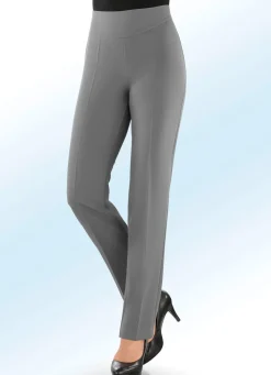 Discount KLAUS MODELLE MADE IN GERMANY Hose in eleganter Schnittführung MITTELGRAU