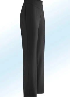 Sale KLAUS MODELLE MADE IN GERMANY Hose in eleganter Schnittführung SCHWARZ