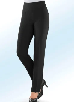 Sale KLAUS MODELLE MADE IN GERMANY Hose in eleganter Schnittführung SCHWARZ