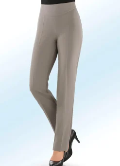 Best KLAUS MODELLE MADE IN GERMANY Hose in eleganter Schnittführung TAUPE