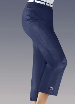 Best KLAUS MODELLE MADE IN GERMANY Hose in 7/8 Länge JEANSBLAU