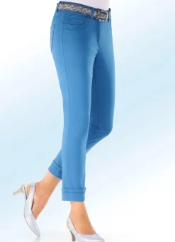 Hot BADER Hose in 7/8-Länge AZURBLAU