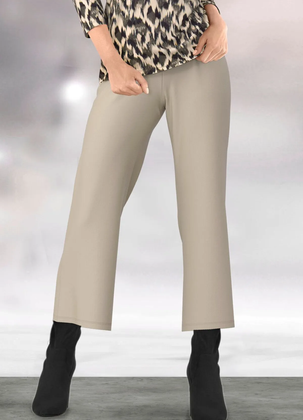 Online KLAUS MODELLE MADE IN GERMANY Hose in 7/8-Länge TAUPE