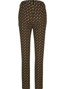 Clearance BADER Hose in Minimal-Dessinierung SCHWARZ-GELB