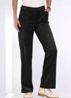 Discount KLAUS MODELLE MADE IN GERMANY Hose in modischer Weite SCHWARZ