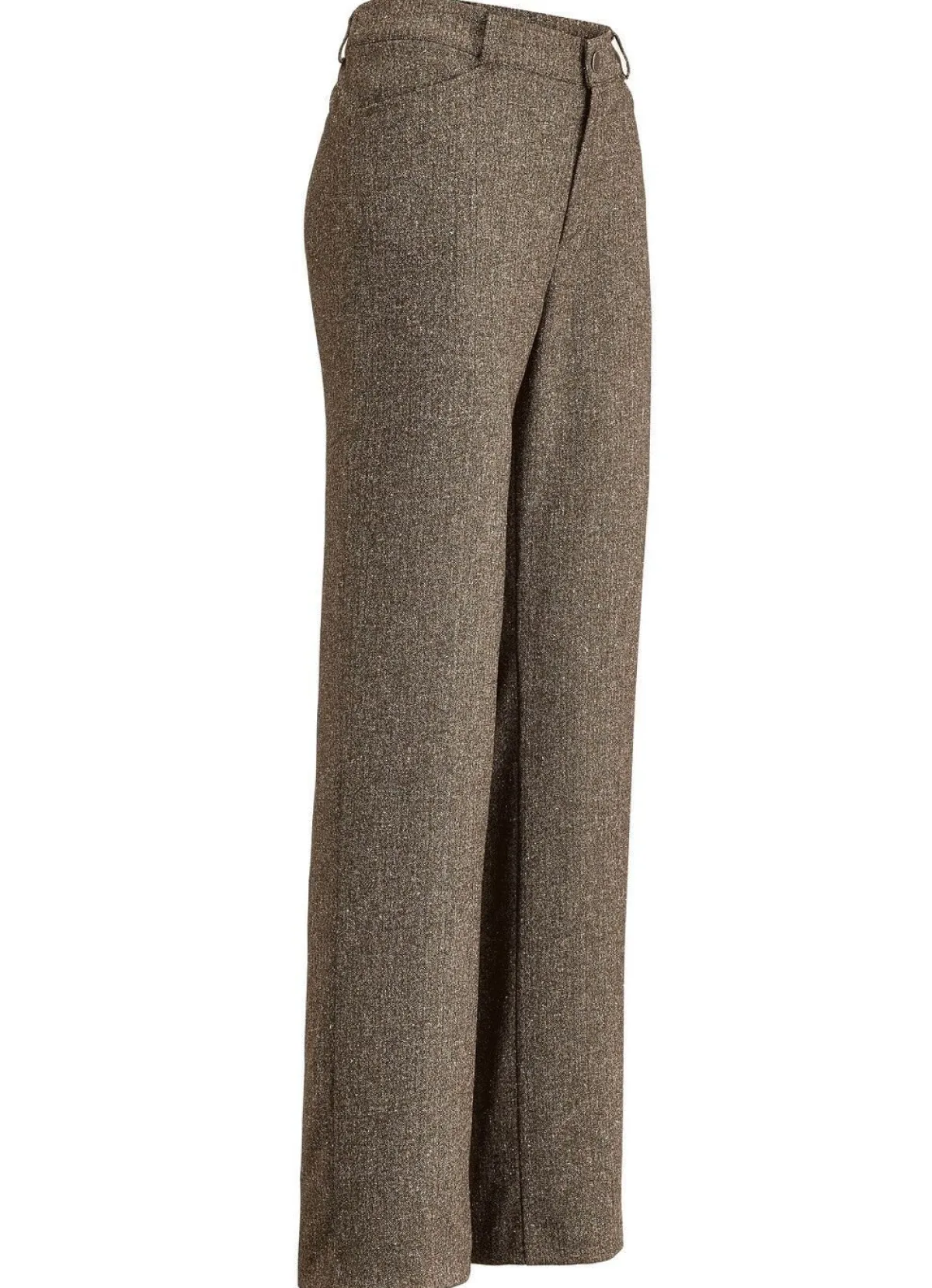 Discount KLAUS MODELLE MADE IN GERMANY Hose in modischer Weite MITTELBRAUN MEL.