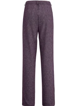 Sale KLAUS MODELLE MADE IN GERMANY Hose in modischer Weite BROMBEER MEL.