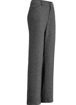 Hot KLAUS MODELLE MADE IN GERMANY Hose in modischer Weite ANTHRAZIT MEL.