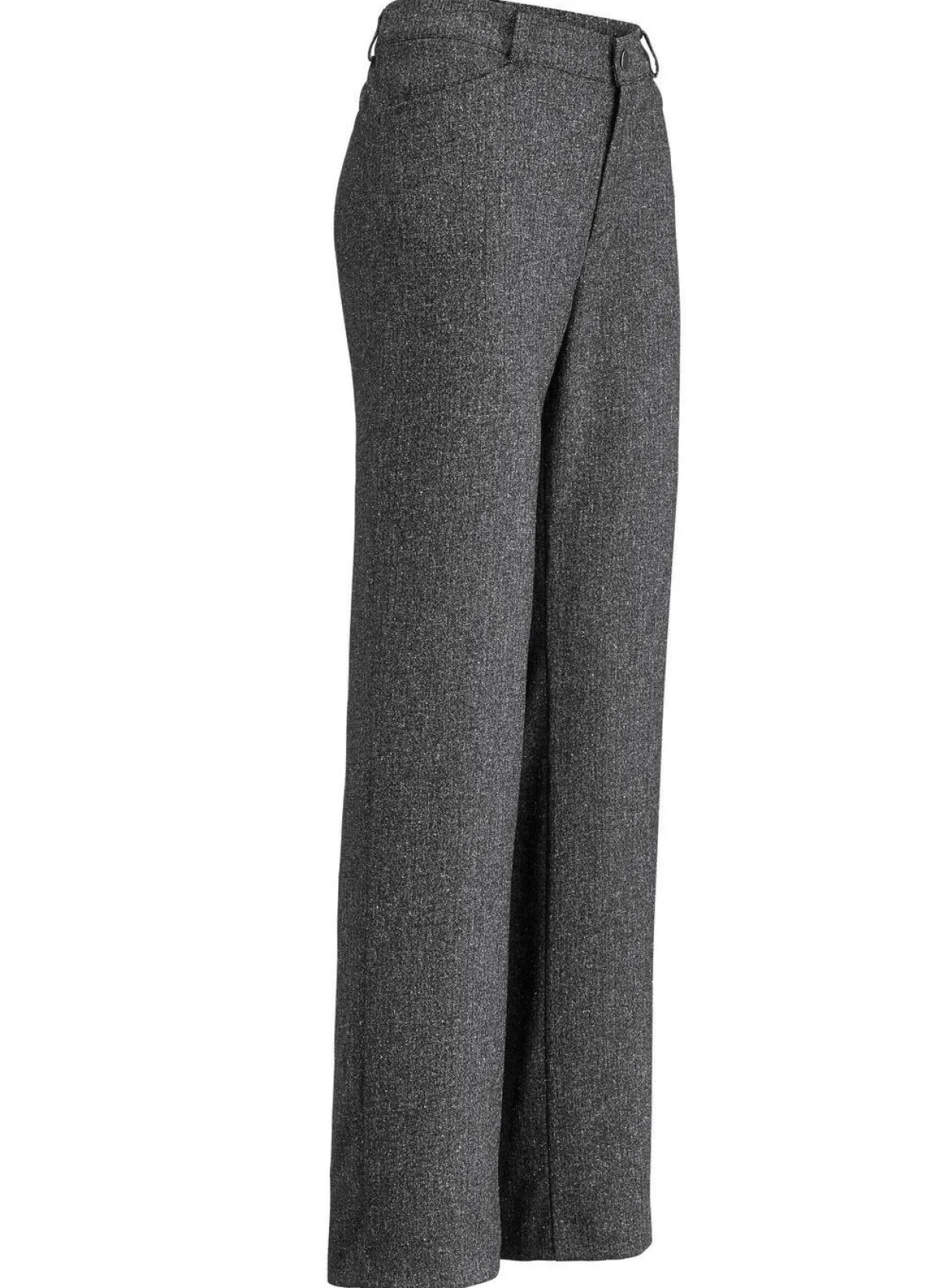 Hot KLAUS MODELLE MADE IN GERMANY Hose in modischer Weite ANTHRAZIT MEL.
