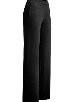 Hot KLAUS MODELLE MADE IN GERMANY Hose in modischer Weite SCHWARZ