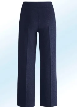 Sale KLAUS MODELLE MADE IN GERMANY Hose in modisch verkürzter Länge MARINE