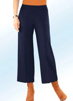 Sale KLAUS MODELLE MADE IN GERMANY Hose in modisch verkürzter Länge MARINE