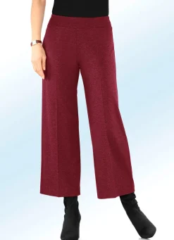 Clearance KLAUS MODELLE MADE IN GERMANY Hose in modisch verkürzter Länge RUBINROT