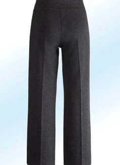 Sale KLAUS MODELLE MADE IN GERMANY Hose in modisch verkürzter Länge ANTHRAZIT MEL.