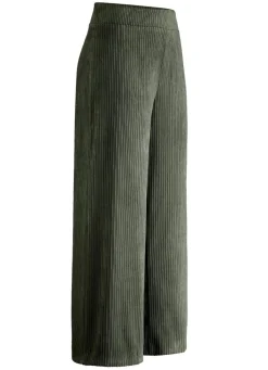 New KLAUS MODELLE MADE IN GERMANY Hose in modisch verkürzter Länge OLIV