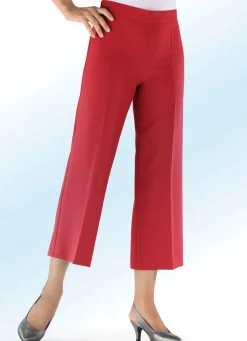 Clearance KLAUS MODELLE MADE IN GERMANY Hose in modisch verkürzter Länge ROT