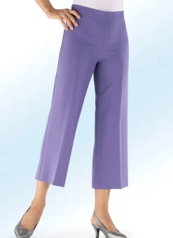 Hot KLAUS MODELLE MADE IN GERMANY Hose in modisch verkürzter Länge AMETHYST