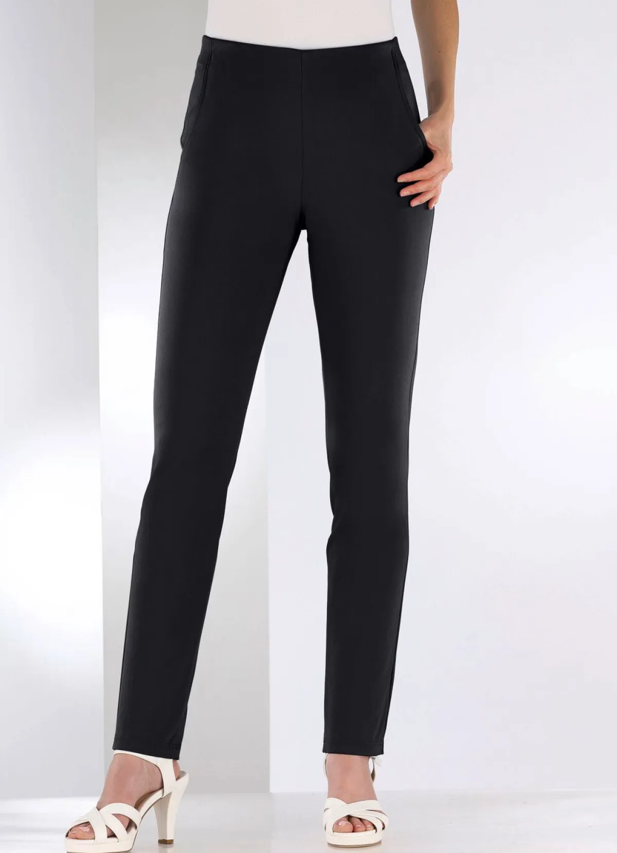 Discount KLAUS MODELLE MADE IN GERMANY Hose in Schlupfform SCHWARZ