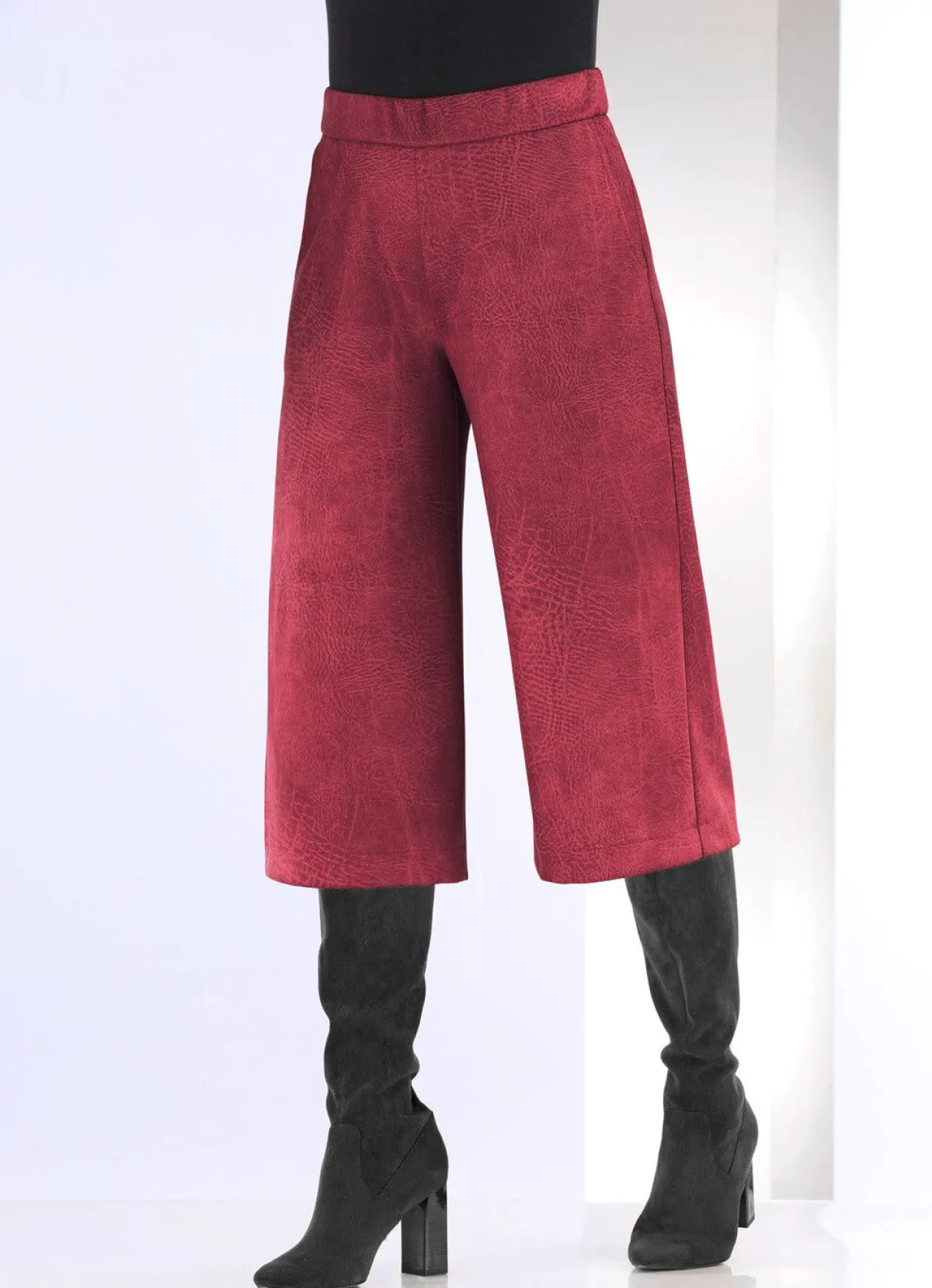 Sale KLAUS MODELLE MADE IN GERMANY Hose in Schlupfform BORDEAUX
