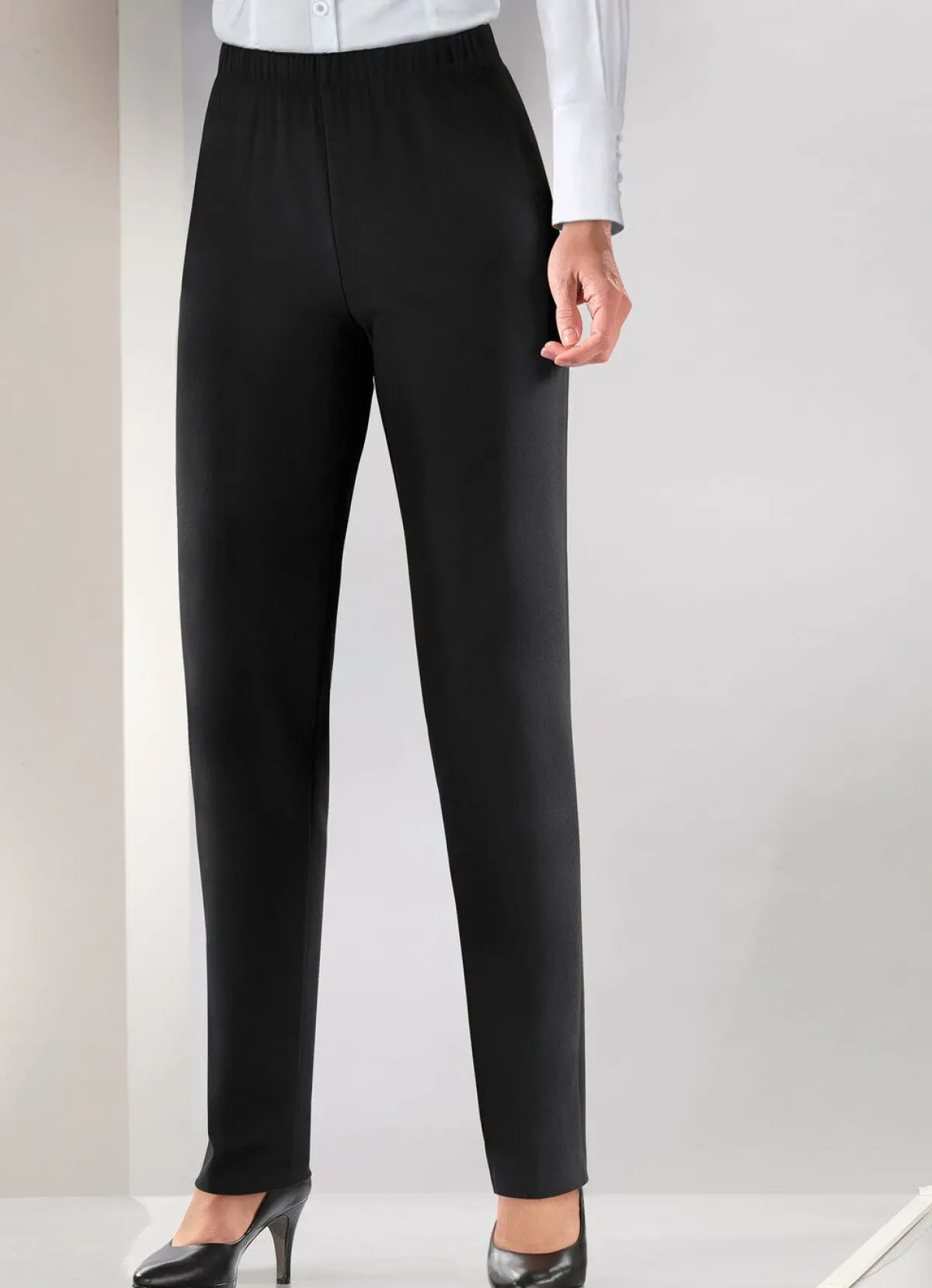 Discount KLAUS MODELLE MADE IN GERMANY Hose in Schlupfform SCHWARZ