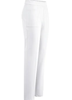 Sale KLAUS MODELLE MADE IN GERMANY Hose mit abgesteppten Teilungsnähten WEISS